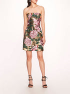 Strapless Sequin Mini Dress | Marchesa