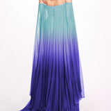 Ombre Chiffon Off Shoulder Gown | Marchesa