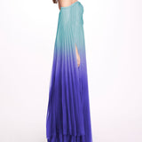 Ombre Chiffon Off Shoulder Gown | Marchesa