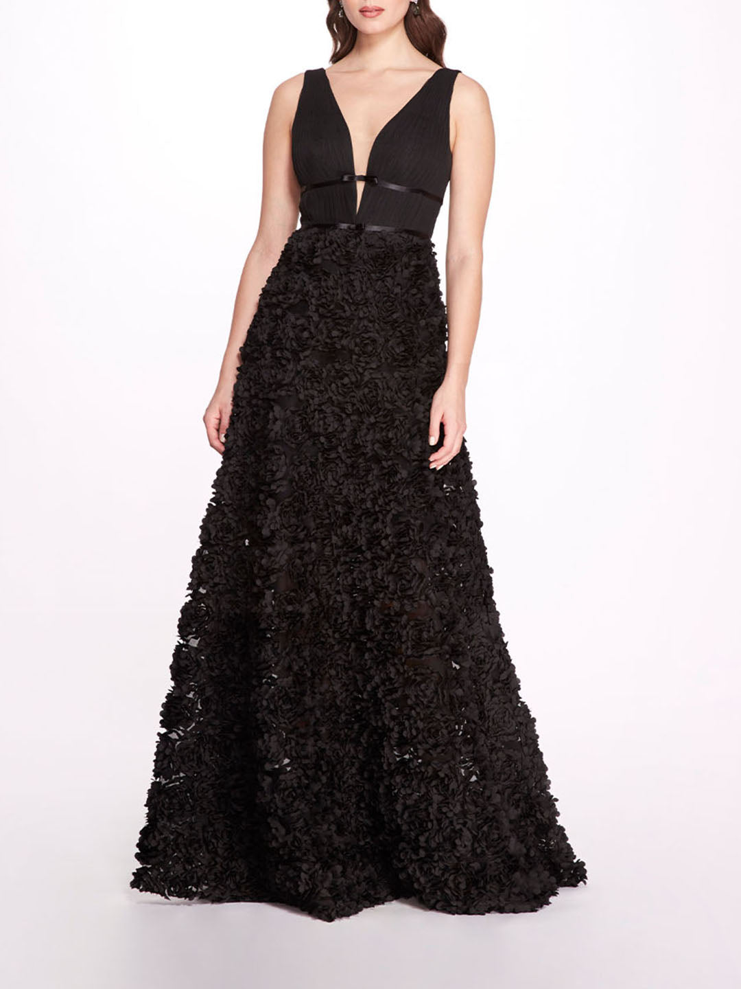 Plunging V-Neck Ball Gown | Marchesa