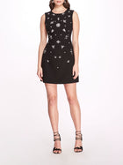 Crystal Embellished Sleeveless Mini Dress | Marchesa