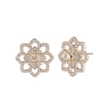 Gold Lace Floral Button