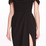 Off Shoulder Column Gown | Marchesa