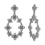 Black Lace Orbital Earring | Marchesa