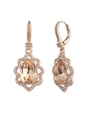 Poised Rose Drop Earring | Marchesa