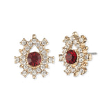 Poised Red Button Earring | Marchesa