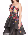 Load image into Gallery viewer, One Shoulder Floral Gown | Marchesa
