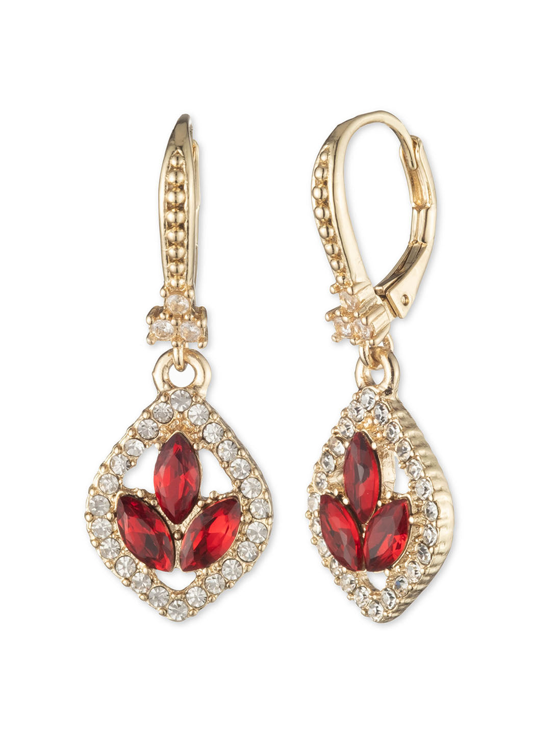 Poised Red Mini Drop Earring | Marchesa