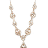 Poised Rose Y Necklace | Marchesa