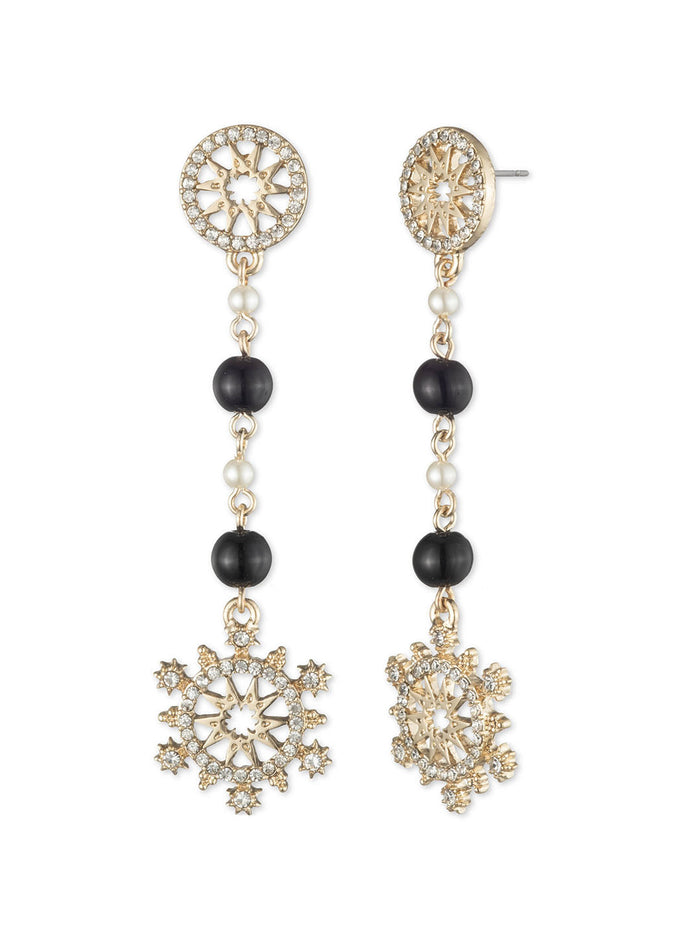 Black Pearl Linear Earring | Marchesa