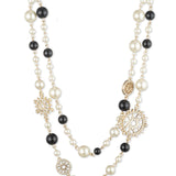 Black Pearl Collar Necklace | Marchesa