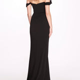 Off Shoulder Column Gown | Marchesa