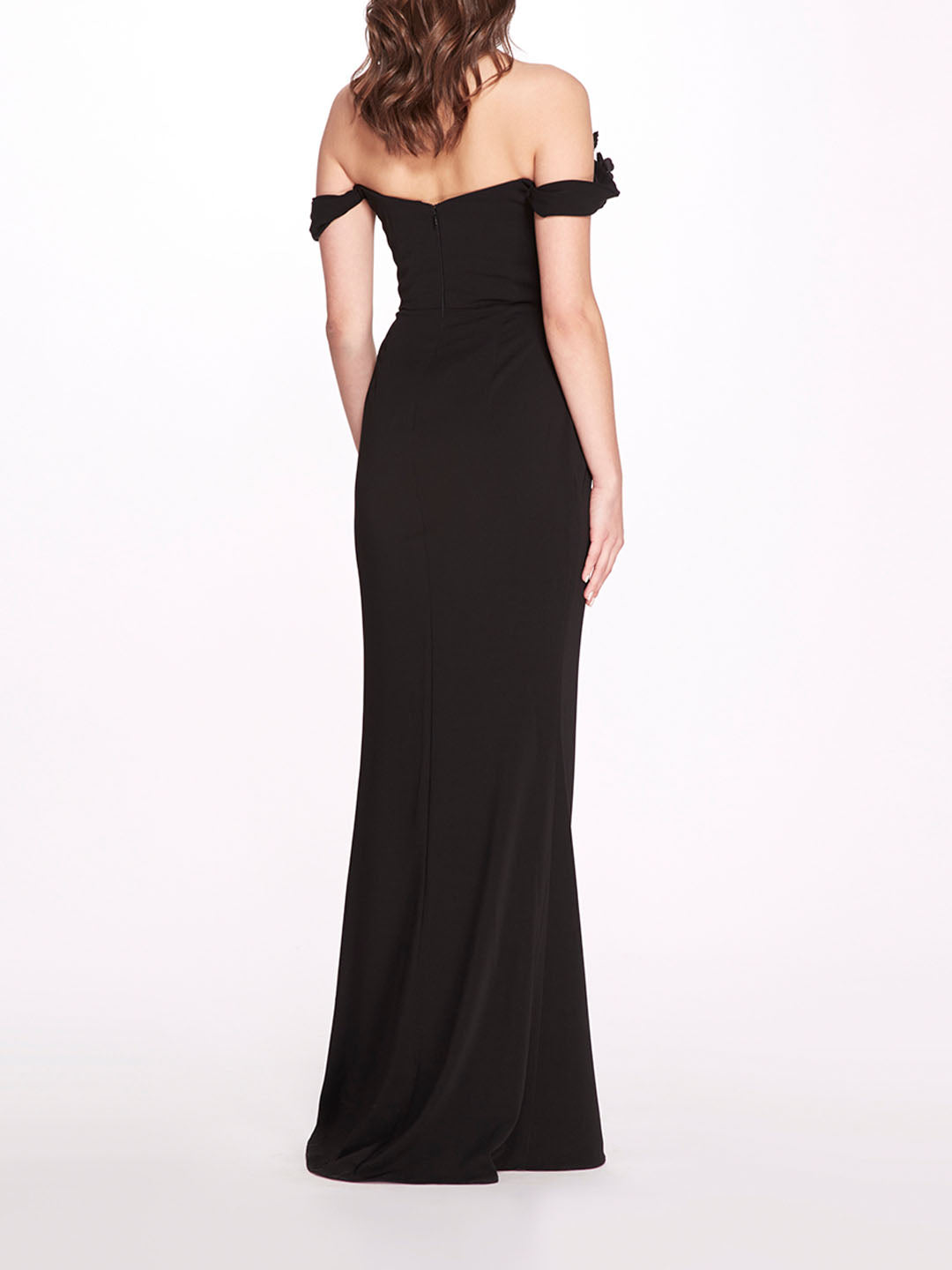Off Shoulder Column Gown | Marchesa