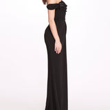 Off Shoulder Column Gown | Marchesa