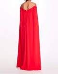 Load image into Gallery viewer, Off Shoulder Caped Column Gown | Marchesa

