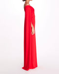 Load image into Gallery viewer, Off Shoulder Caped Column Gown | Marchesa
