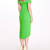 Off Shoulder Draped Dress | Marchesa