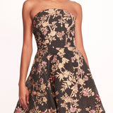Strapless Gilded Mini Dress | Marchesa