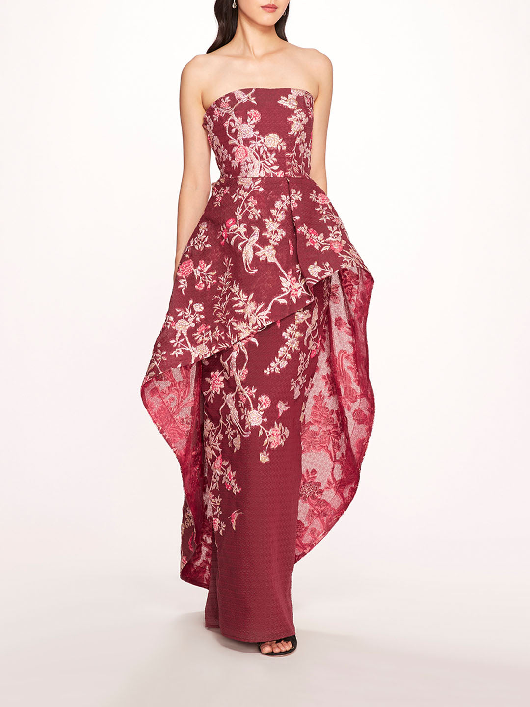 Strapless Gilded Gown | Marchesa