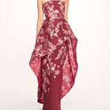 Strapless Gilded Gown | Marchesa