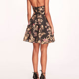 Strapless Gilded Mini Dress | Marchesa