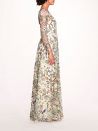 Botanical Embroidered Gown | Marchesa