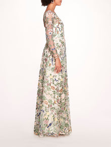 Botanical Embroidered Gown | Marchesa