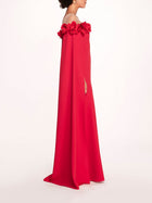 Off Shoulder Illusion Gown | Marchesa
