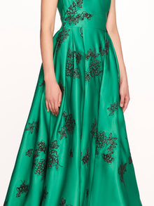 One Shoulder Marigold Ball Gown | Marchesa