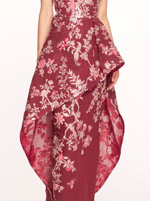 Strapless Gilded Gown | Marchesa