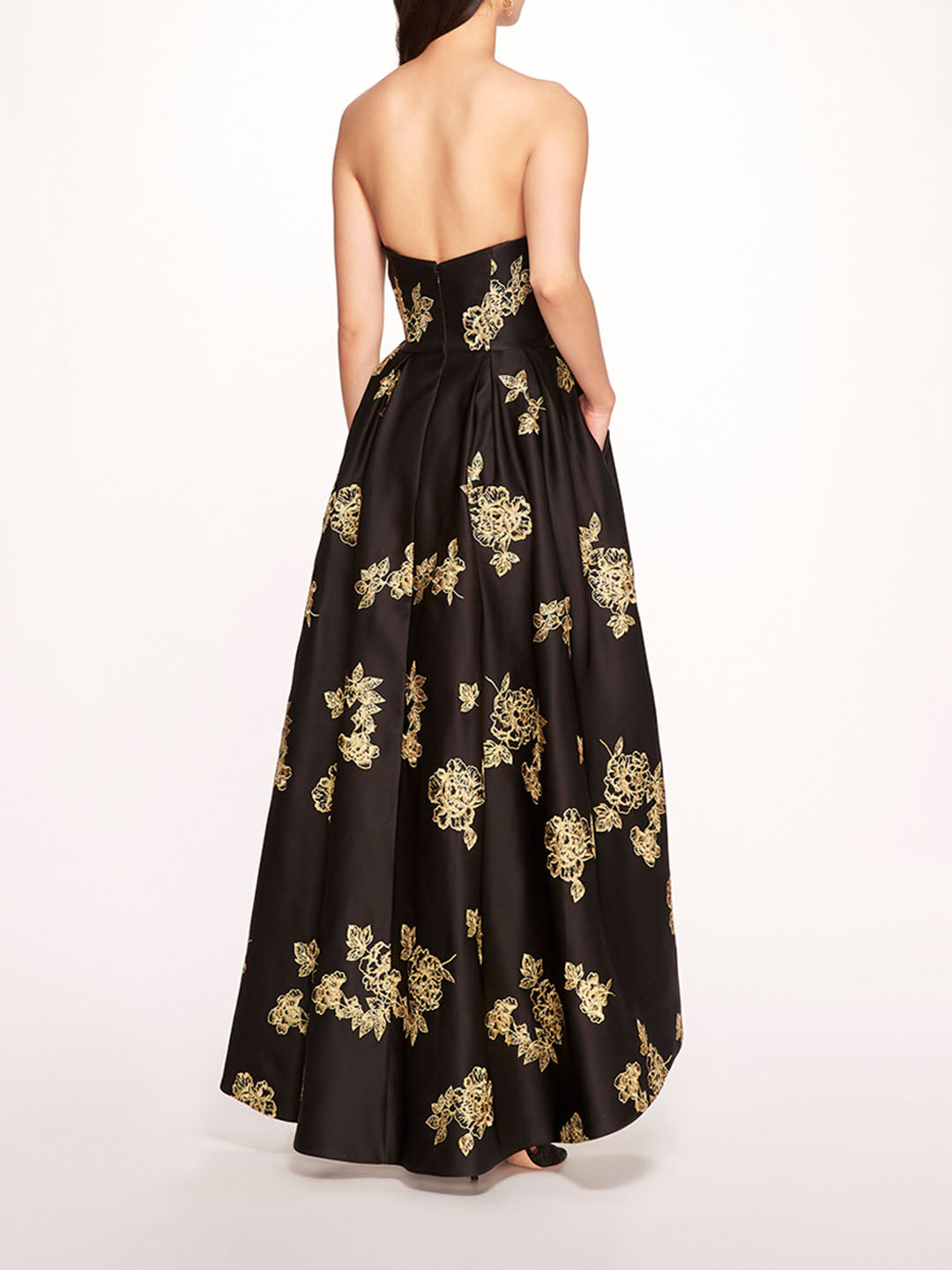 Strapless Marigold Gown | Marchesa