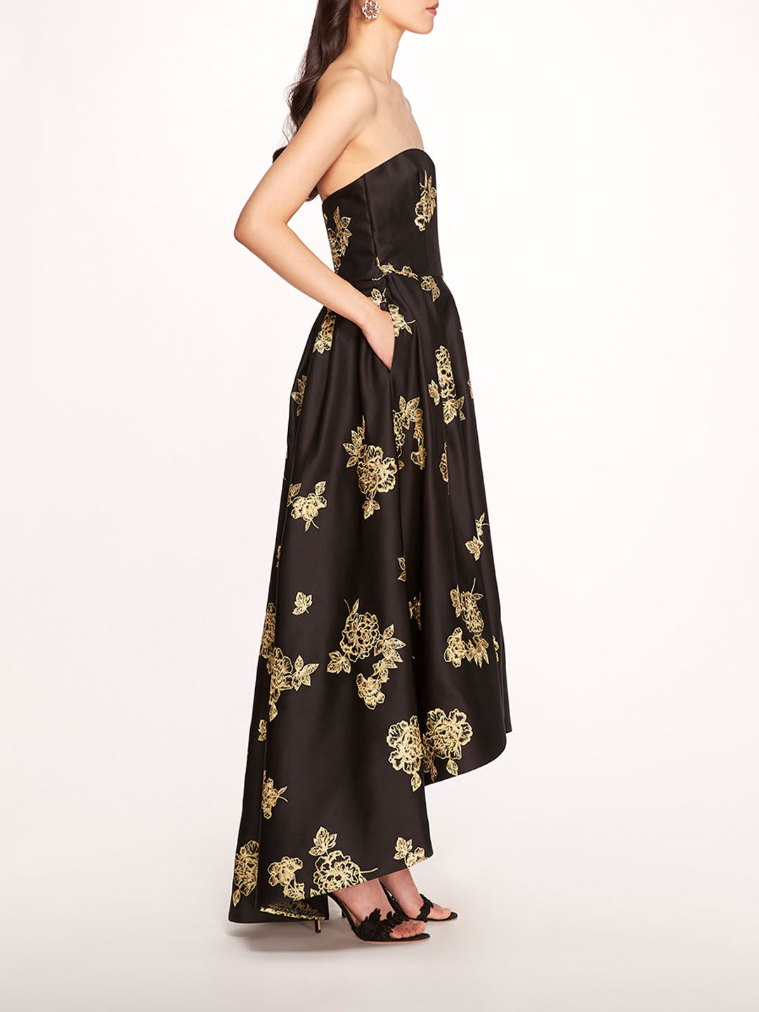 Strapless Marigold Gown | Marchesa