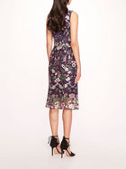 Botanical Embroidered Midi Dress | Marchesa