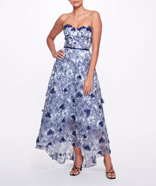 Strapless Organza Gown Marchesa