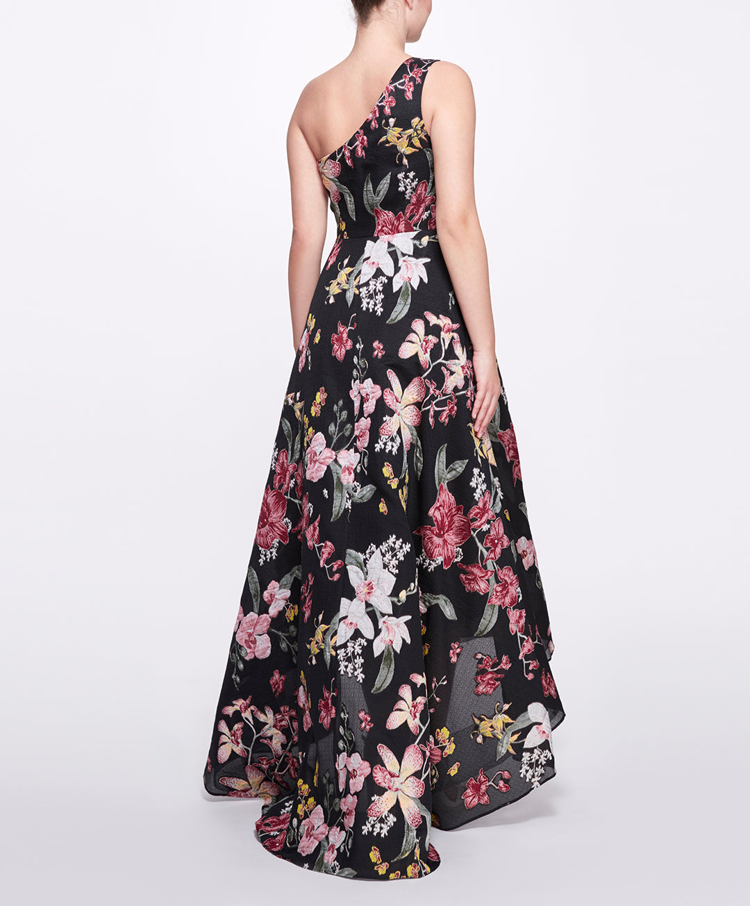 One-Shoulder Hi-Lo Gown Marchesa