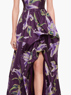 Square Neck Drape Ballgown