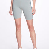 Athleisure Biker Short With Side Mesh Detail. - SAGE | Marchesa