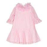 Volant-Embroidered Lace Dress | Marchesa