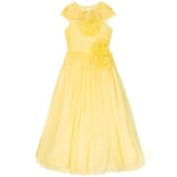 Flower-Embellished Crepe Gown | Marchesa