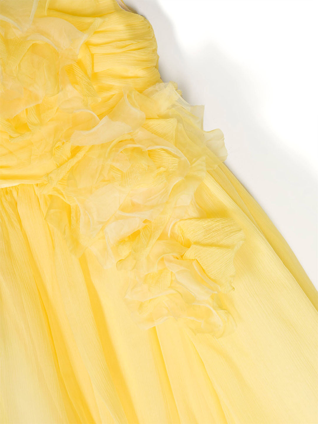 Flower-Embellished Crepe Gown | Marchesa