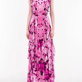 Printed Georgette Gown