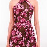 Bronix Botanicals Halter Column Gown