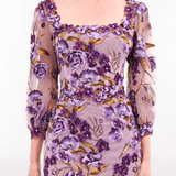 Bronix Botanicals Long Sleeve Midi Dress