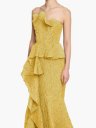 Strapless Cloque Gown
