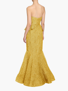 Strapless Cloque Gown