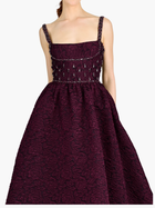 Sleeveless Cloque Midi Gown