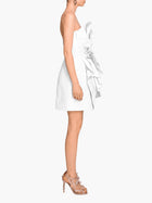 Rosette Taffeta Mini Dress