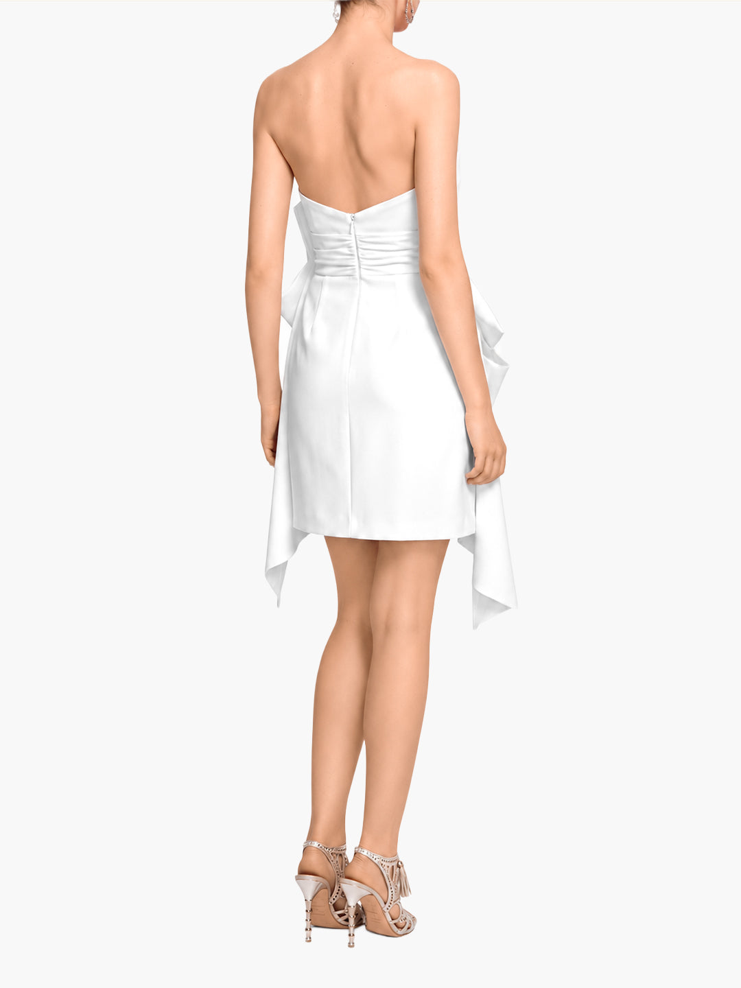Rosette Taffeta Mini Dress | Marchesa