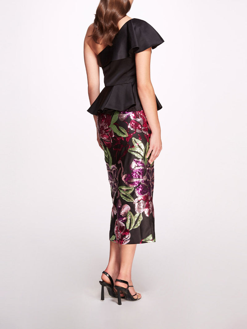 Dutchess Degrade Midi Dress | Marchesa