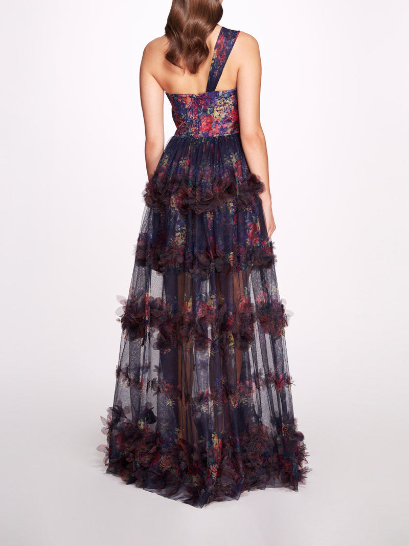 Watercolor Garland Gown | Marchesa
